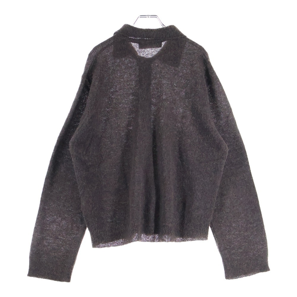 OUR LEGACY(アワーレガシー) Evening Polo Smokey Fuzzy Alpaca イブニング ポロ スモーキー ファジー アルパカ ニット ブラウン M4243ES