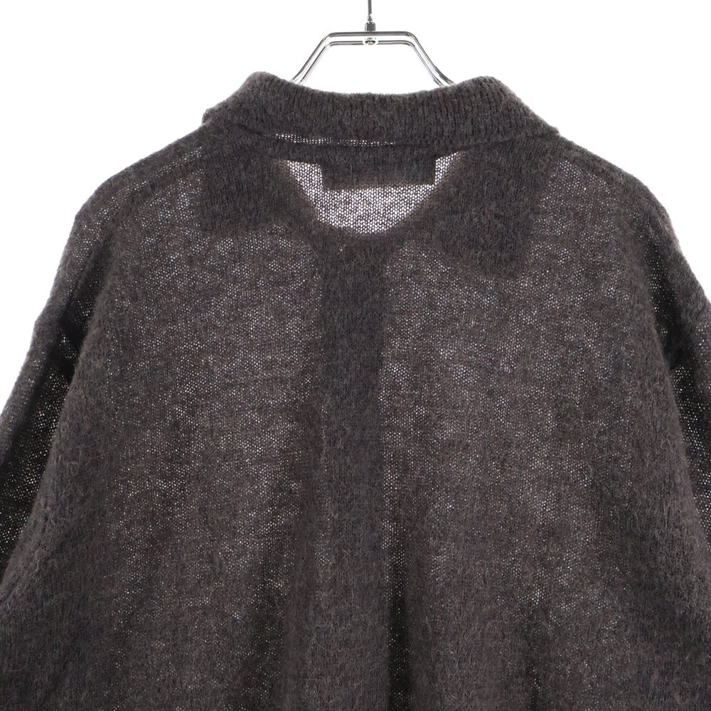 OUR LEGACY(アワーレガシー) Evening Polo Smokey Fuzzy Alpaca イブニング ポロ スモーキー ファジー アルパカ ニット ブラウン M4243ES