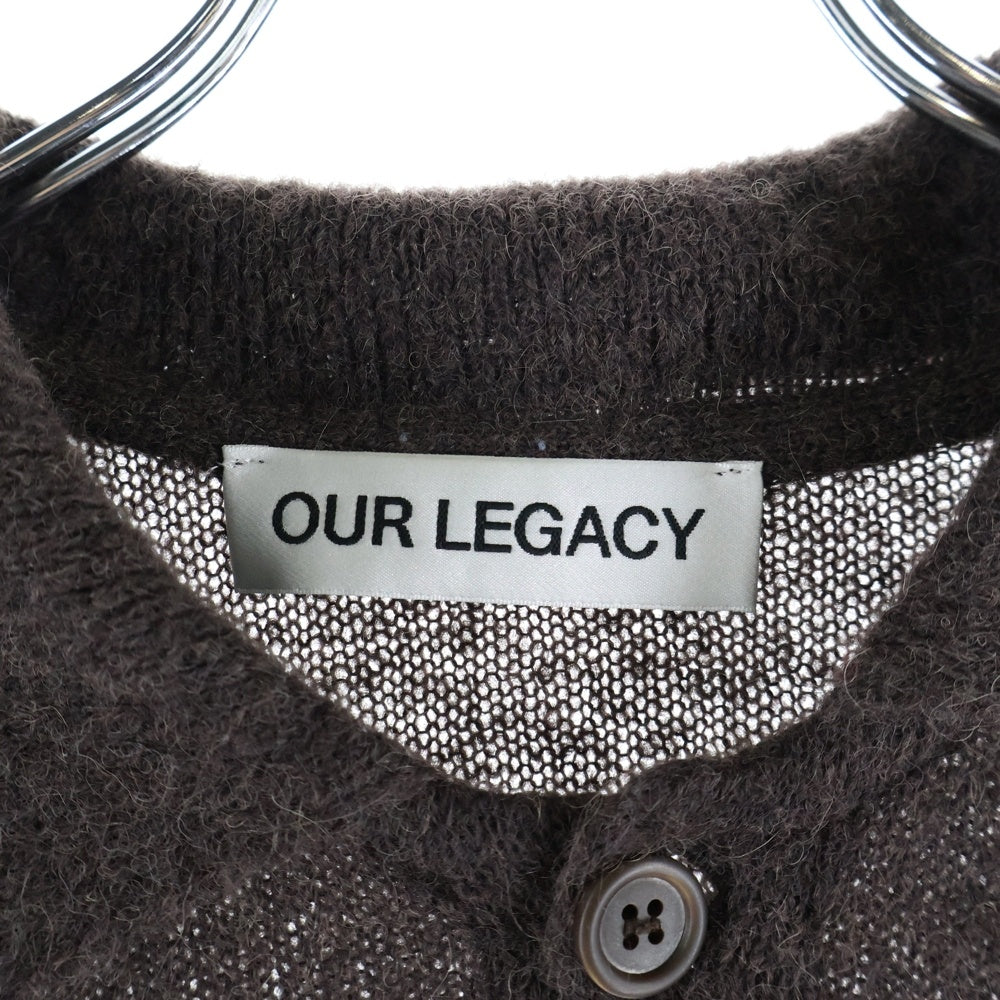 OUR LEGACY(アワーレガシー) Evening Polo Smokey Fuzzy Alpaca イブニング ポロ スモーキー ファジー アルパカ ニット ブラウン M4243ES