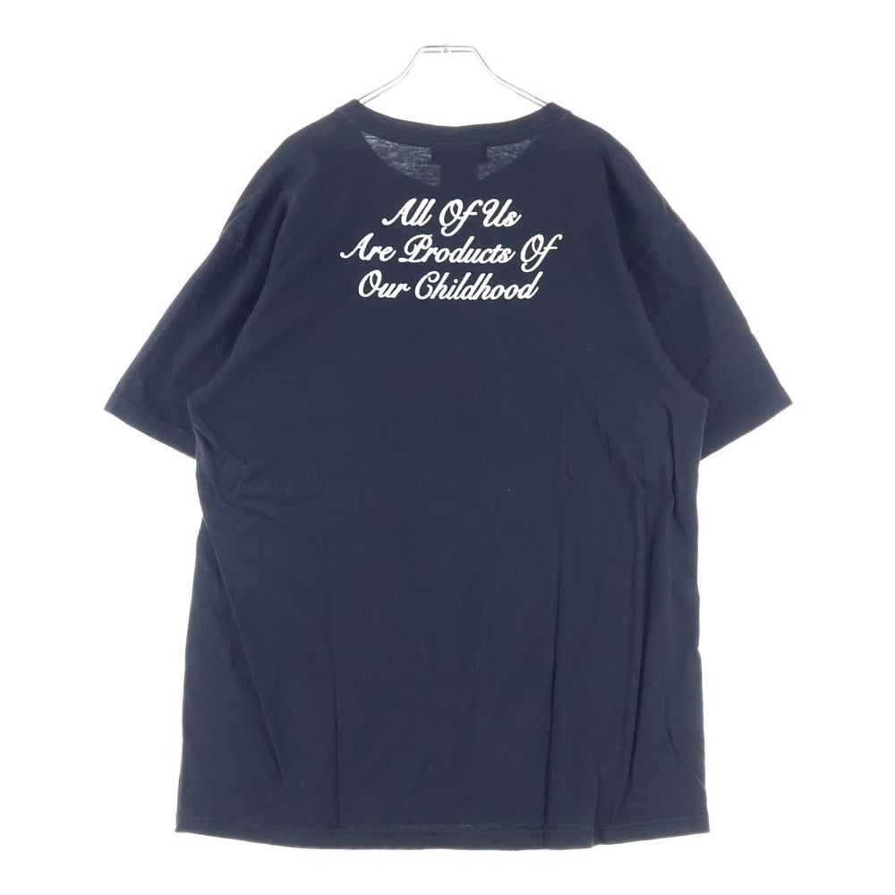 MASU(エムエーエスユー) 5SS MASU BOYS T-SHIRT ロゴプリント 半袖Tシャツ カットソー ブラック B25K6CS002