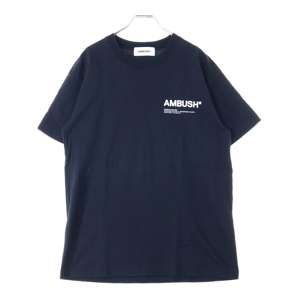 AMBUSH(アンブッシュ) ロゴプリント 半袖Tシャツ カットソー ブラック