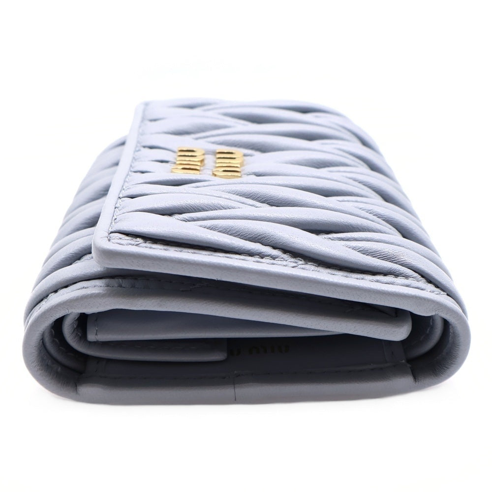 miumiu(ミュウミュウ) マテラッセレザーコインケース 財布 グレー 5MH033