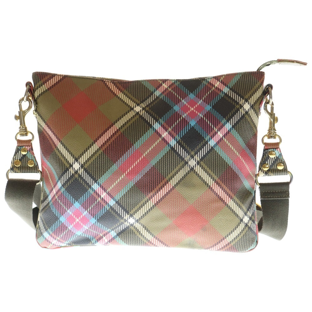 Vivienne Westwood(ヴィヴィアンウエストウッド) PVC チェック ショルダーバッグ マルチカラー