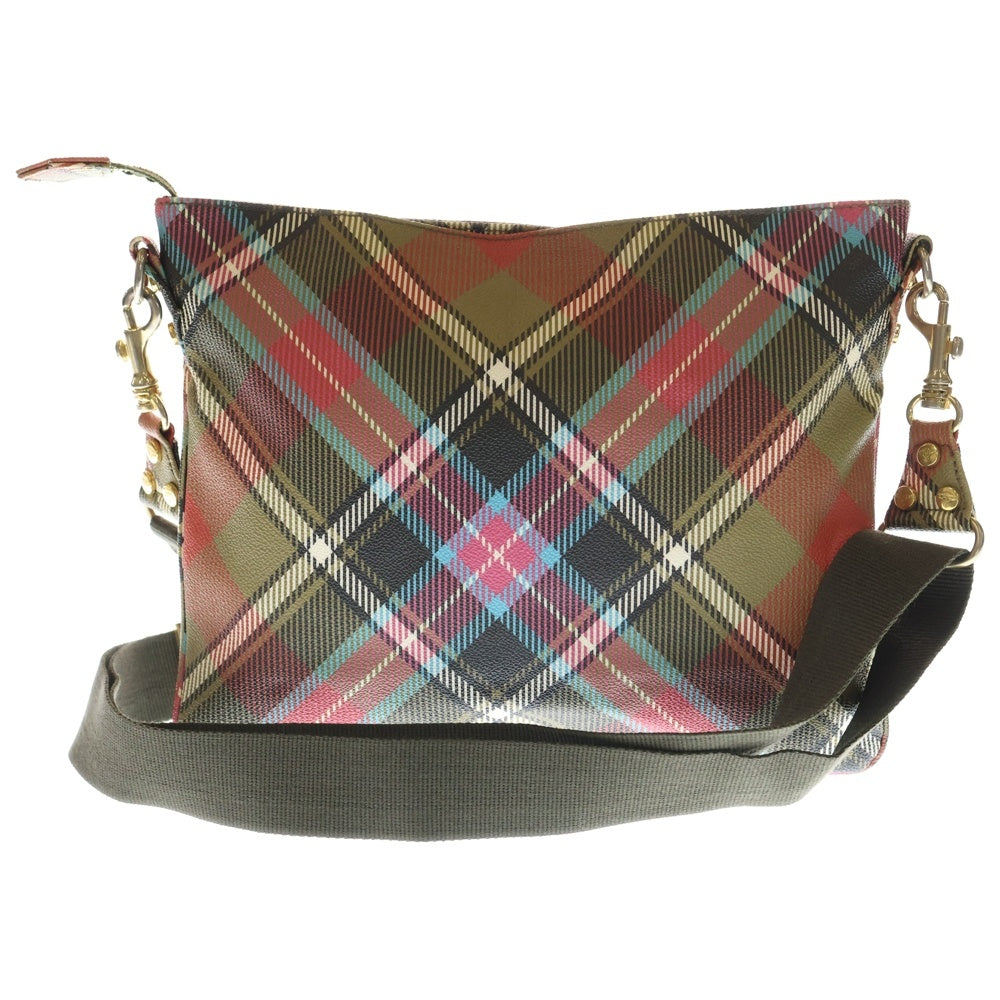 Vivienne Westwood(ヴィヴィアンウエストウッド) PVC チェック ショルダーバッグ マルチカラー