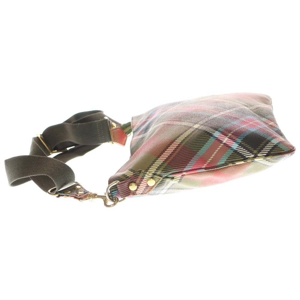 Vivienne Westwood(ヴィヴィアンウエストウッド) PVC チェック ショルダーバッグ マルチカラー