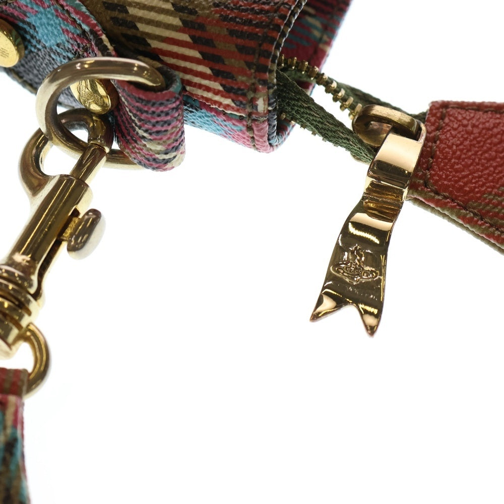 Vivienne Westwood(ヴィヴィアンウエストウッド) PVC チェック ショルダーバッグ マルチカラー