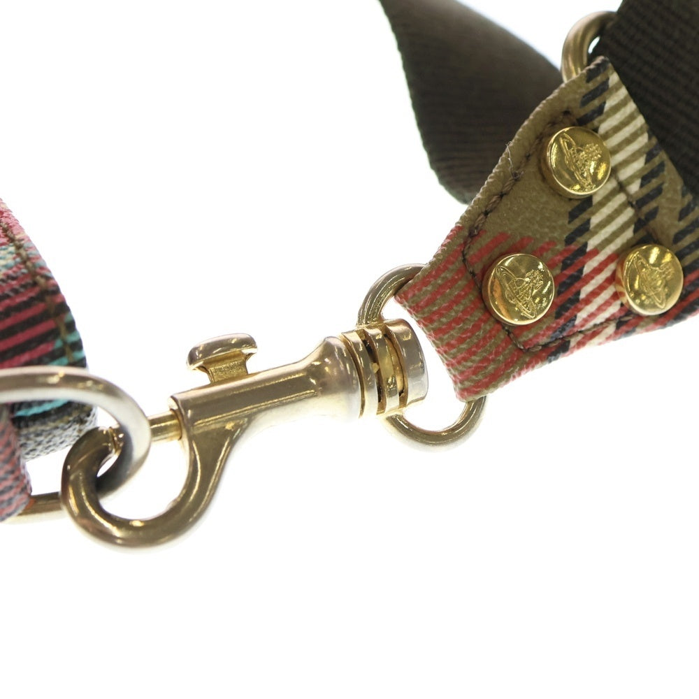 Vivienne Westwood(ヴィヴィアンウエストウッド) PVC チェック ショルダーバッグ マルチカラー