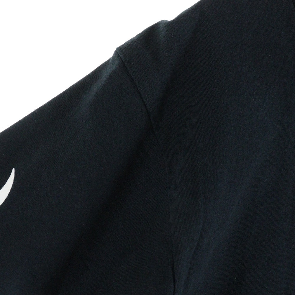 CHROME HEARTS(クロムハーツ) OLD スクロールラベル 袖ロゴ ロングスリーブ 長袖Tシャツ ブラック/ホワイト