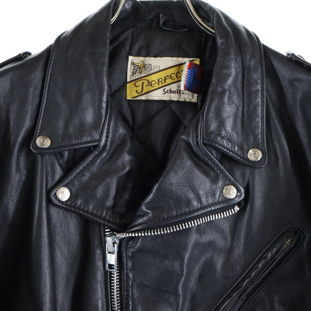 SCHOTT(ショット) 80SS ダブルライダースジャケット レザージャケット ブラック