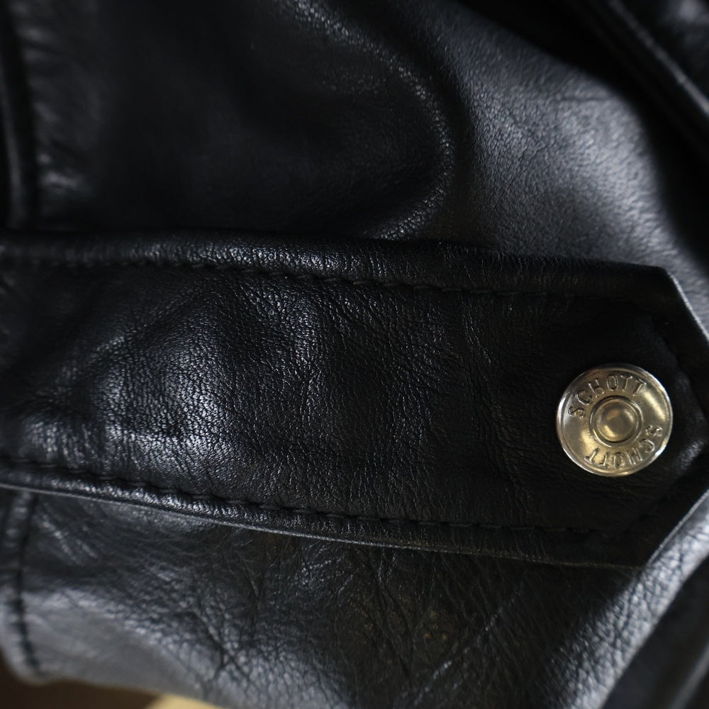 SCHOTT(ショット) 80SS ダブルライダースジャケット レザージャケット ブラック