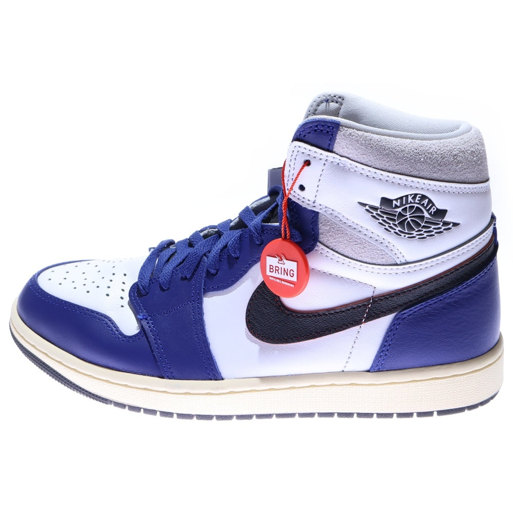 NIKE(ナイキ) AIR JORDAN 1 HIGH OG RARE AIR DEEP ROYAL BLUE エアジョーダン1 ハイ OG レア エア ディープロイヤルブルー ハイカットスニーカー US9/27cm DZ5485-100