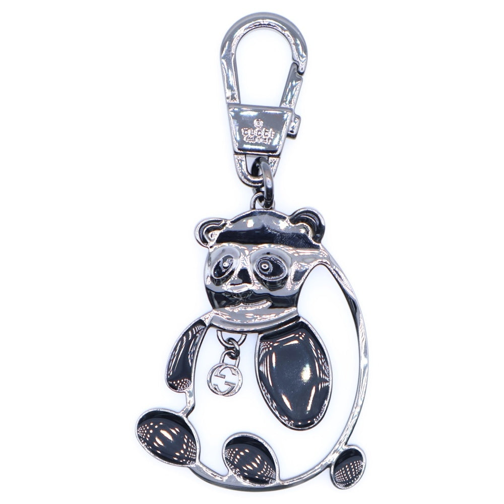 GUCCI(グッチ) パンダモチーフ キーホルダー シルバー