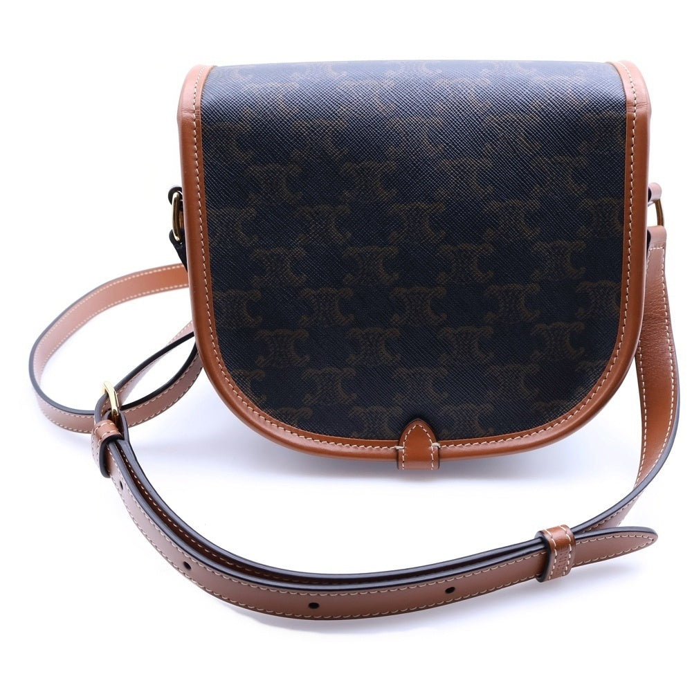 CELINE(セリーヌ) トリオンフ フォルコ ミディアムバッグ ショルダーバッグ ブラウン