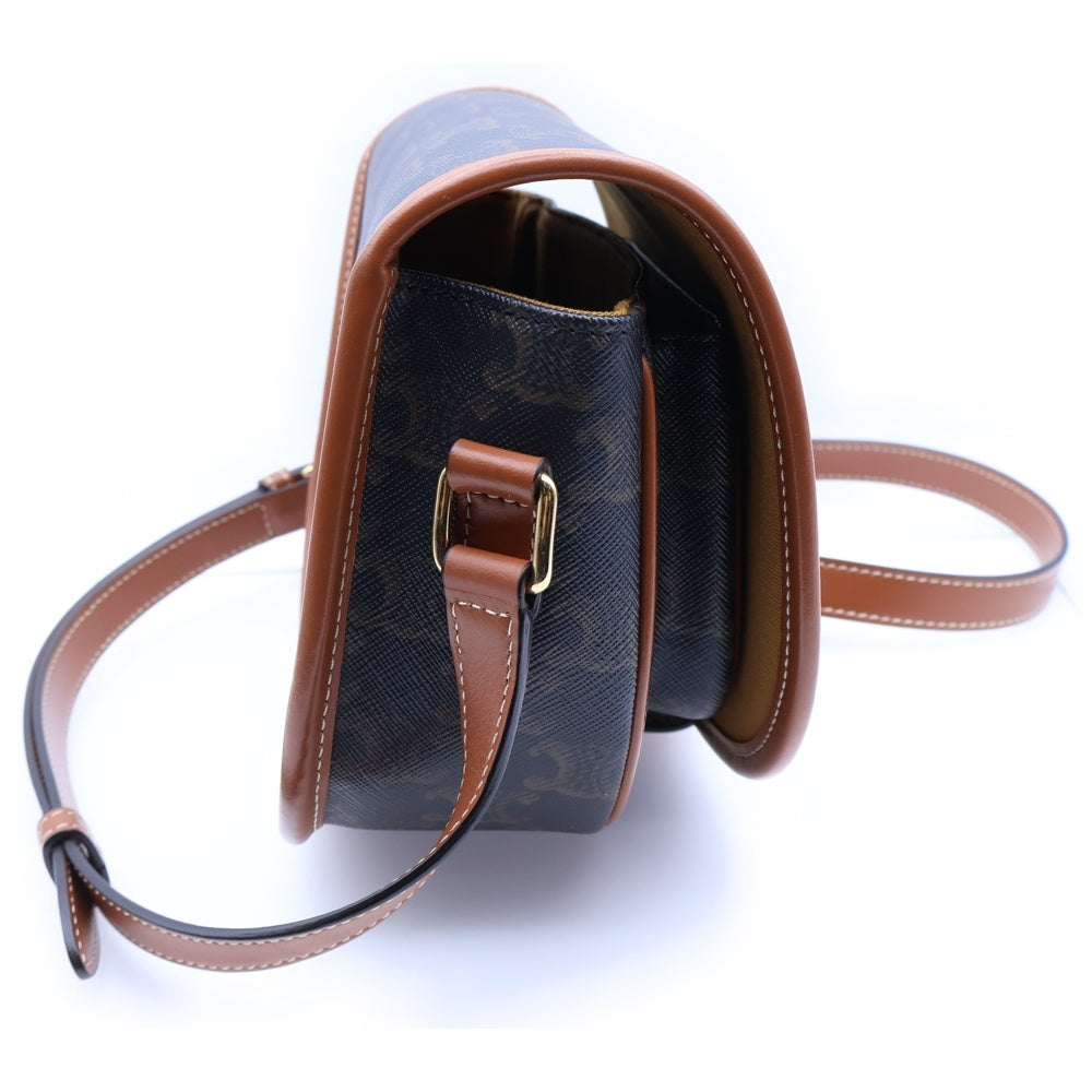 CELINE(セリーヌ) トリオンフ フォルコ ミディアムバッグ ショルダーバッグ ブラウン