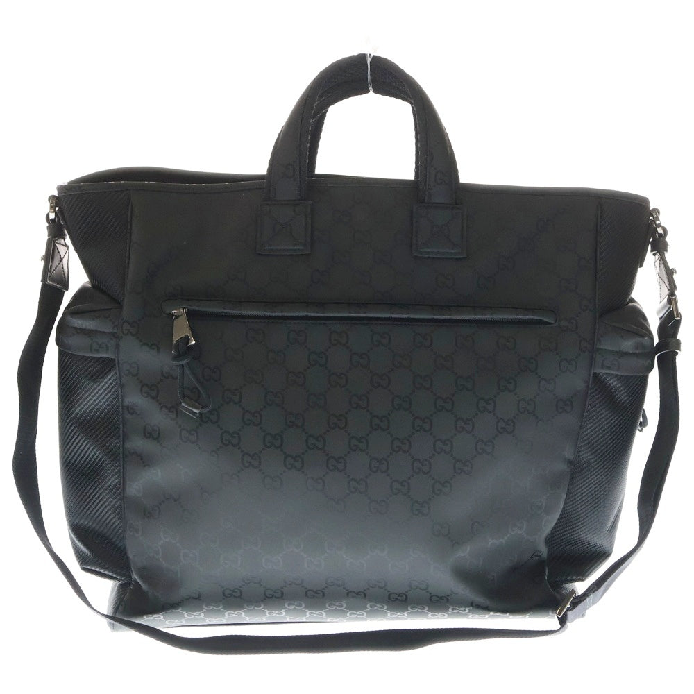 GUCCI(グッチ) GGスプリーム ラージトートバッグ ショルダーバッグ ブラック 818962
