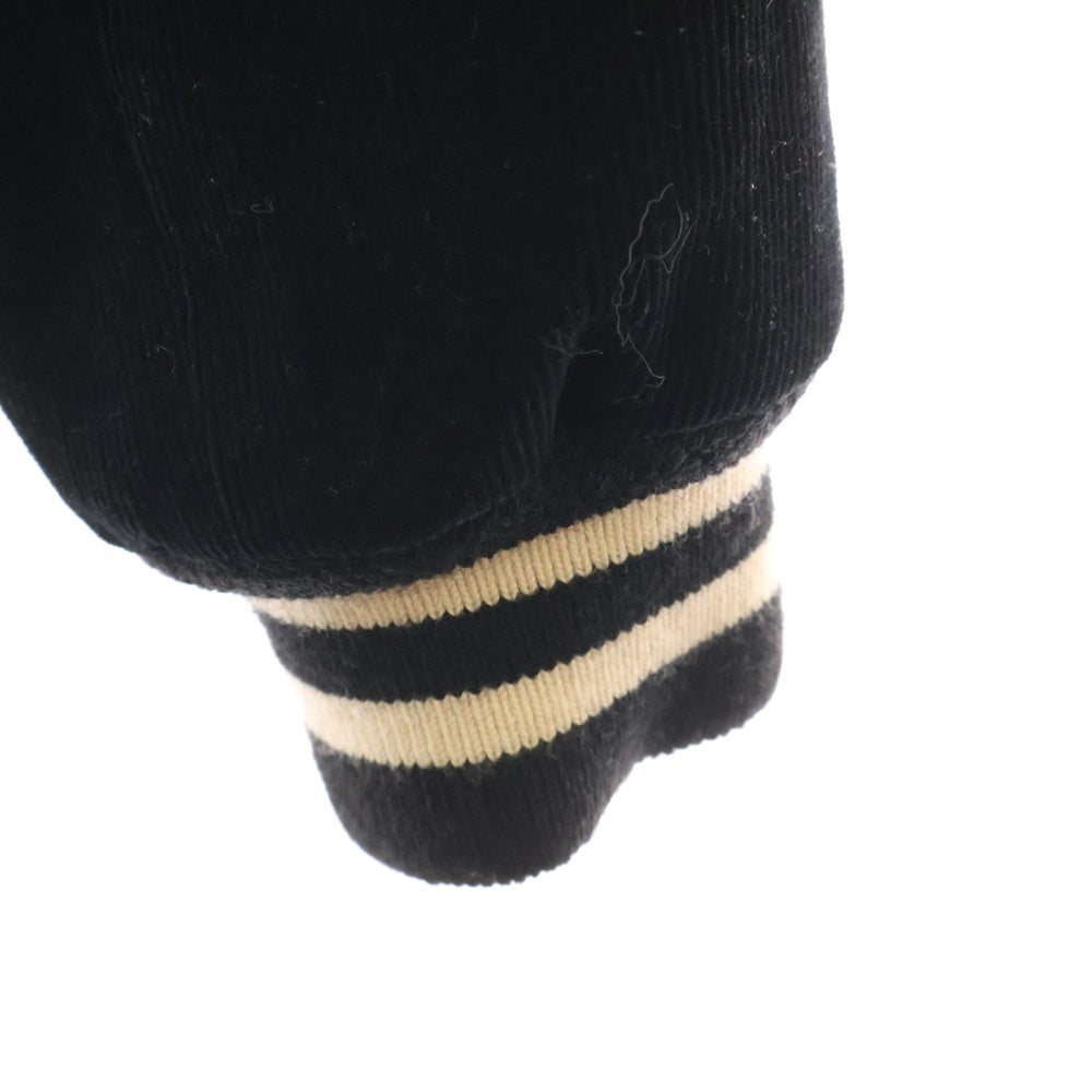 CELINE(セリーヌ) 19AW Teddy Jacket テディジャケット スタジャン サテン切替 ブラック 2V191824D