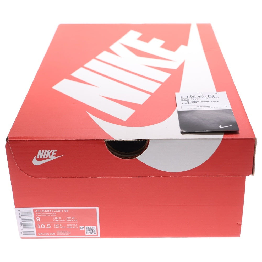 NIKE(ナイキ) AIR ZOOM FLIGHT 95 エアズームフライト ハイカットスニーカー ホワイト/レッド DX1165 100
