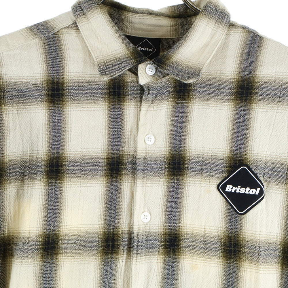 F.C.R.B./F.C.Real Bristol/FCRB(エフシーアールビー/エフシーレアルブリストル) BIG LOGO L/S BAGGY SHIRT ビッグロゴバギーシャツ 長袖シャツ ブラウン FCRB-252090