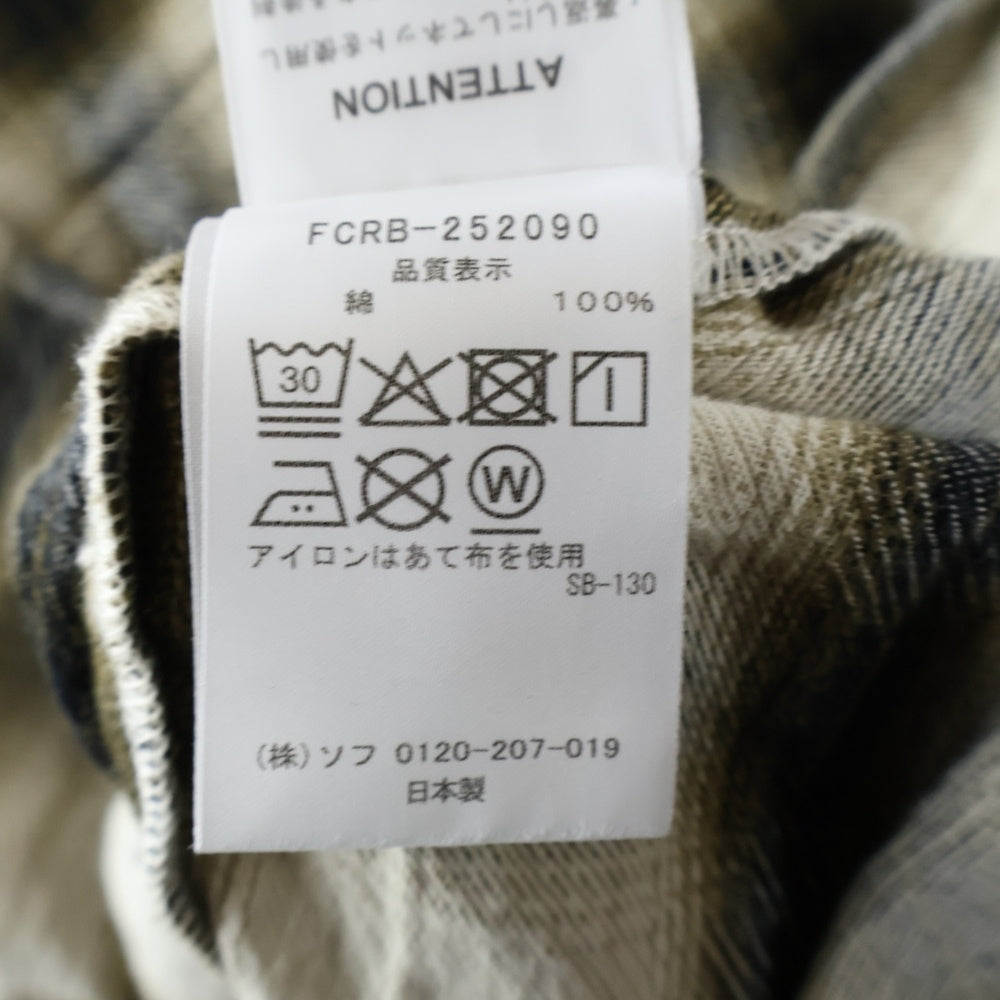 F.C.R.B./F.C.Real Bristol/FCRB(エフシーアールビー/エフシーレアルブリストル) BIG LOGO L/S BAGGY SHIRT ビッグロゴバギーシャツ 長袖シャツ ブラウン FCRB-252090