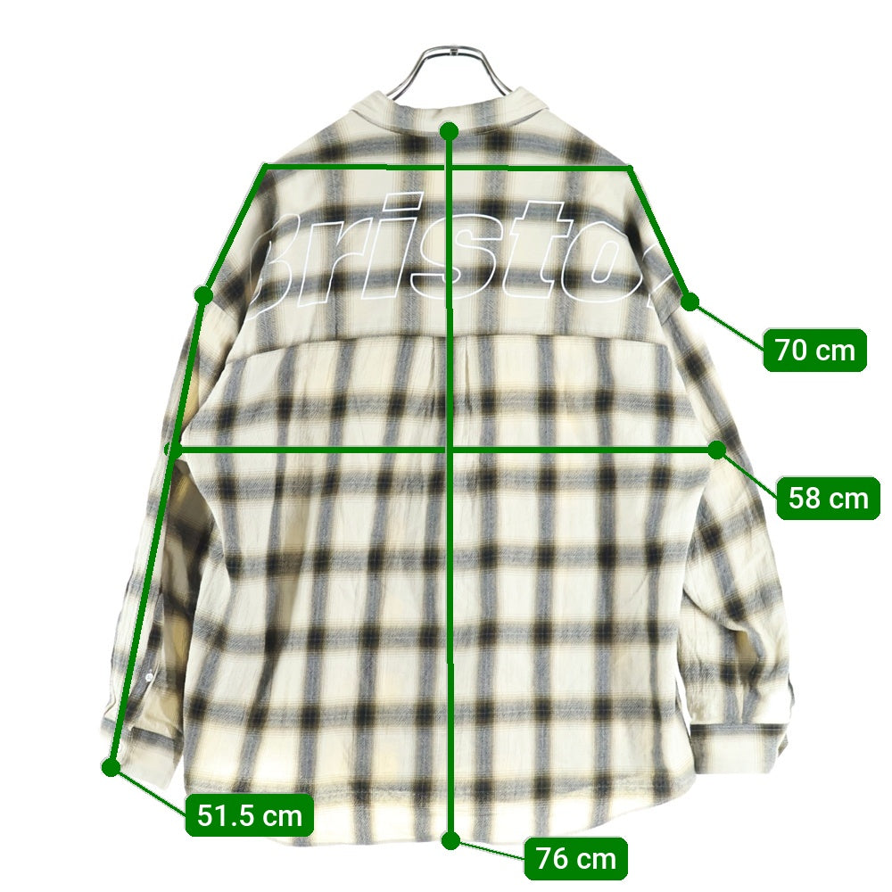 F.C.R.B./F.C.Real Bristol/FCRB(エフシーアールビー/エフシーレアルブリストル) BIG LOGO L/S BAGGY SHIRT ビッグロゴバギーシャツ 長袖シャツ ブラウン FCRB-252090