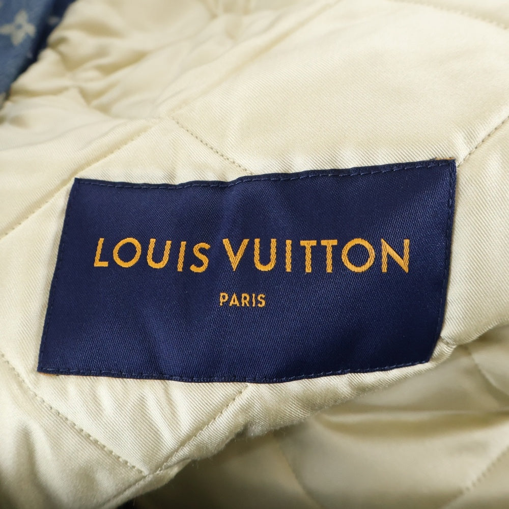 LOUIS VUITTON(ルイヴィトン) 22AW モノグラム フラワーデザイン デストロイ ワークウェア デニムジャケット インディゴ RM222 JF0 HNA90W RM222 JF0 HNA90W