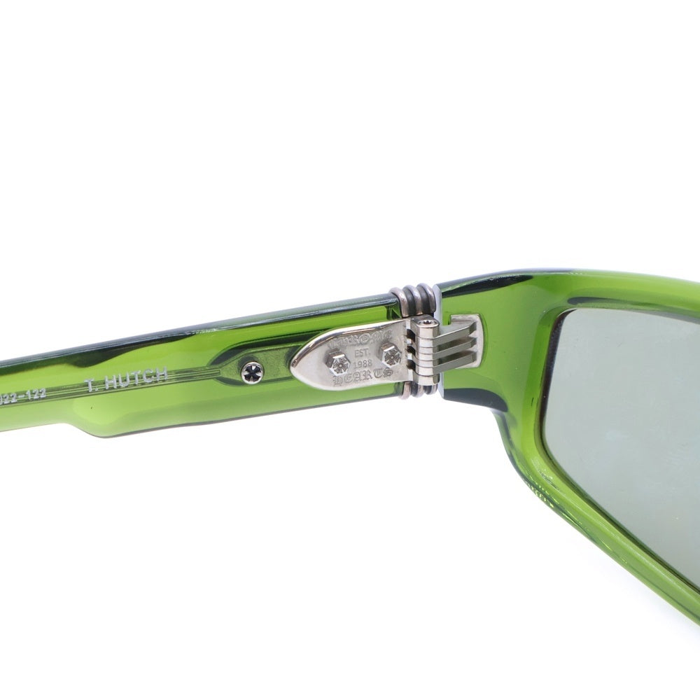 CHROME HEARTS(クロムハーツ) T.HUTCH サイドクロスモチーフセルフレームサングラス グリーン 58□22-122