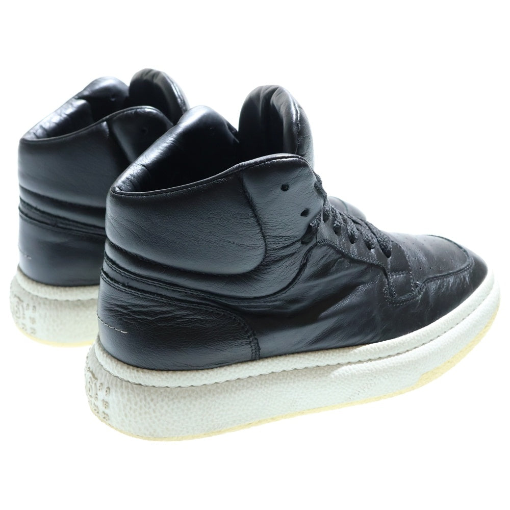 MM6 Maison Margiela(エムエムシックスメゾンマルジェラ) ハイカット レザースニーカー ブラック S66WS0089