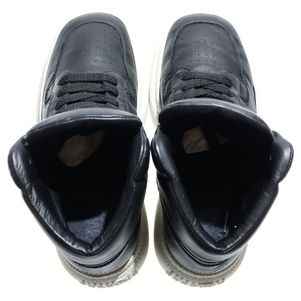 MM6 Maison Margiela(エムエムシックスメゾンマルジェラ) ハイカット レザースニーカー ブラック S66WS0089
