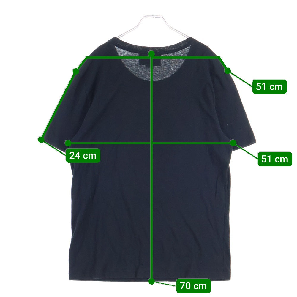 GUCCI(グッチ) Washed T-Shirt ウォッシュド加工 オーバーサイズ半袖Tシャツ ブラック 440103 X3F05