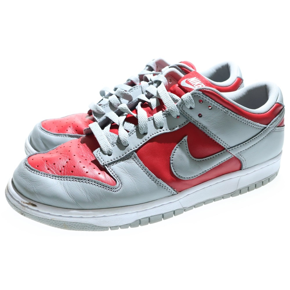NIKE(ナイキ) DUNK LOW ダンク ローカットスニーカー グレー/レッド FQ6965-600