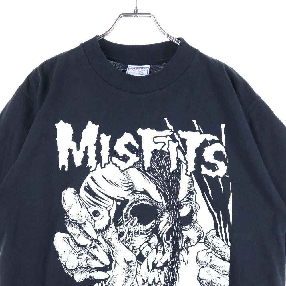 VINTAGE(ヴィンテージ) 90s Misfits Mommy Can I Go Out Tonight And Kill 1998 ミスフィッツ ALLSPORTボディ 両面プリント ヴィンテージ半袖Tシャツ ブラック
