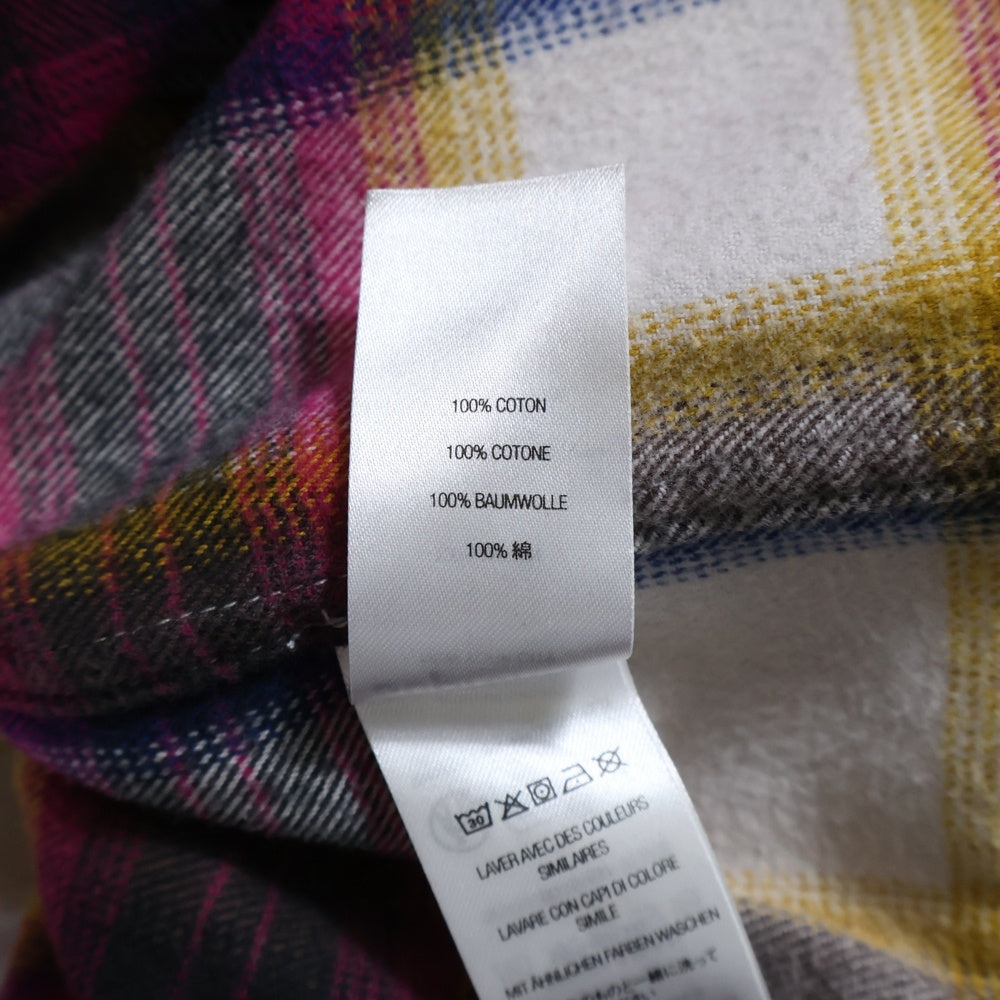 SUPREME(シュプリーム) 24SS Shadow Plaid Flannel Zip Up Shirtシャドー プレイド チェック フランネル ジップアップ ネルシャツ ジップシャツ マルチ