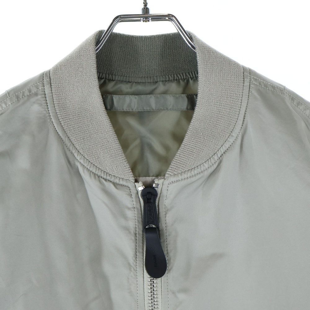 ALPHA INDUSTRIES(アルファ インダストリーズ) ×ZUCCa MA-1 フライトジャケット グレー 3A382