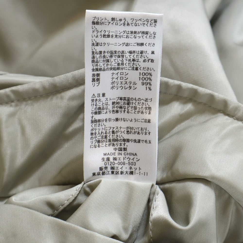 ALPHA INDUSTRIES(アルファ インダストリーズ) ×ZUCCa MA-1 フライトジャケット グレー 3A382