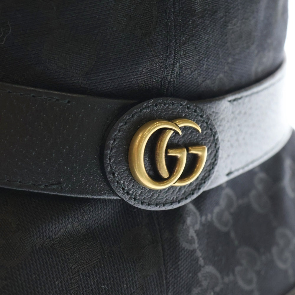 GUCCI(グッチ) GGキャンバス バケットハット ブラック 576587 4HG53