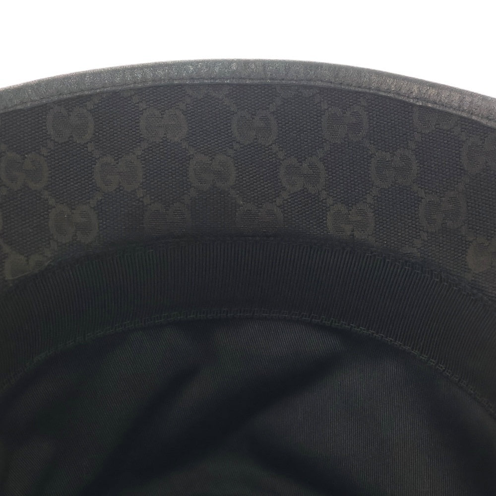 GUCCI(グッチ) GGキャンバス バケットハット ブラック 576587 4HG53