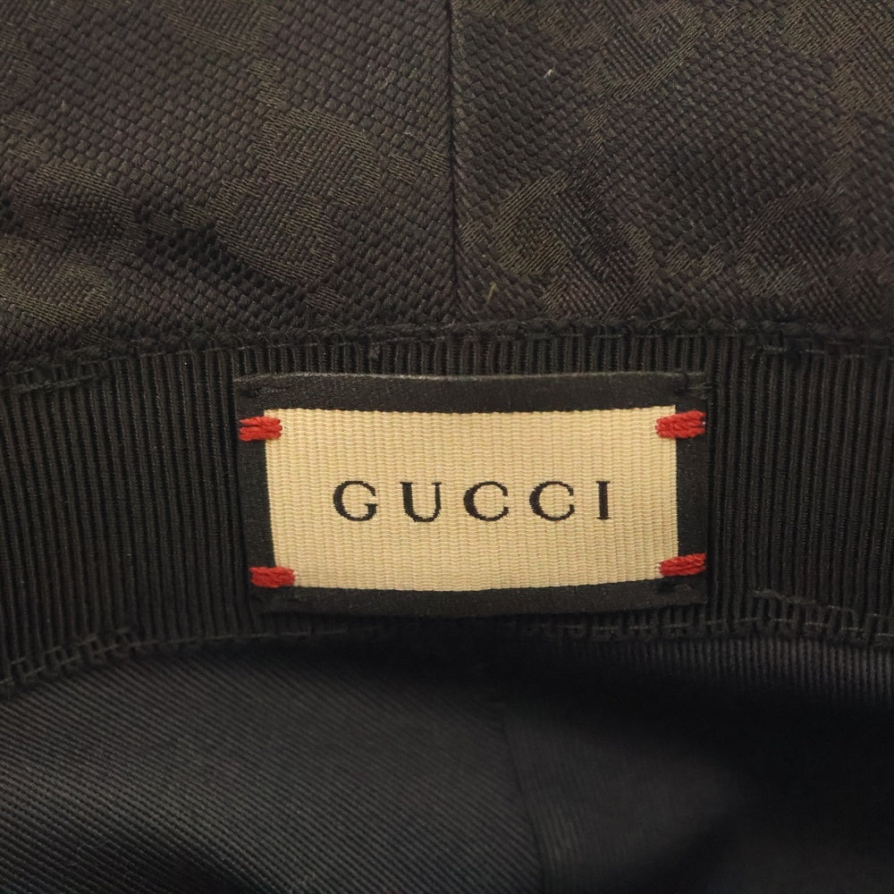 GUCCI(グッチ) GGキャンバス バケットハット ブラック 576587 4HG53