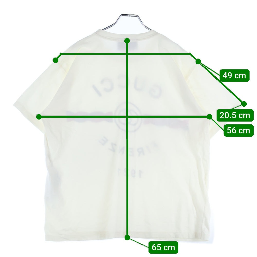 GUCCI(グッチ) FIRENZE 1921 ロゴ 半袖シャツ ラウンドネック 616036