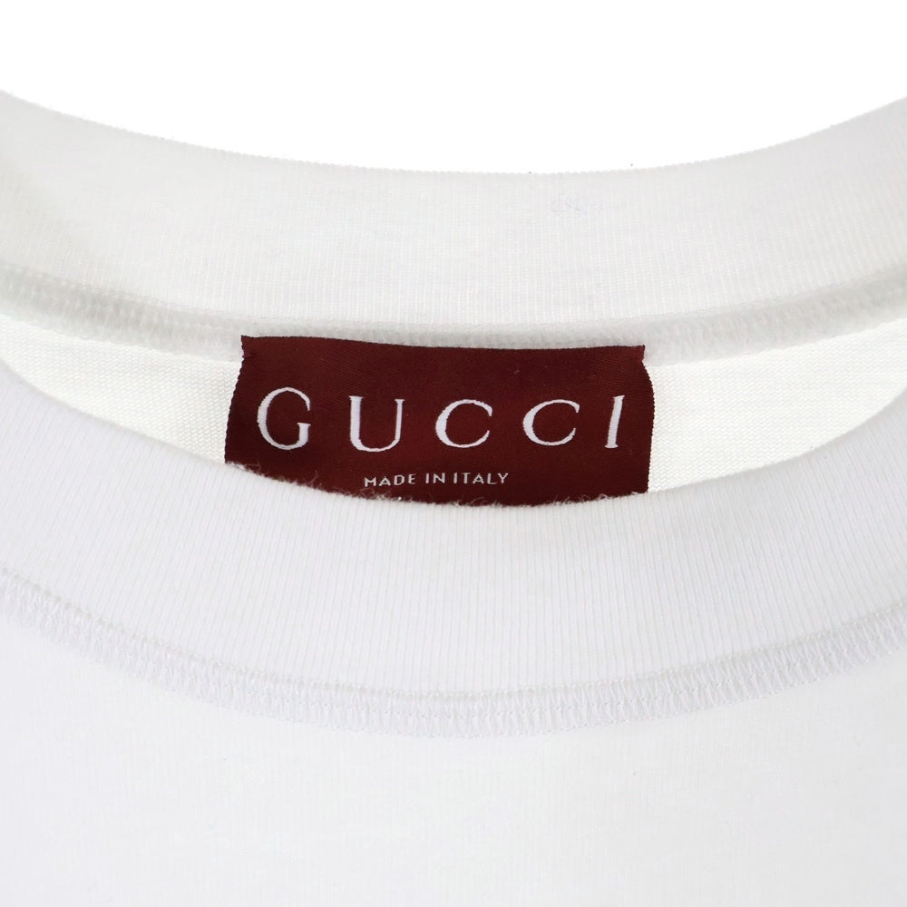 GUCCI(グッチ) ロゴプリント 半袖Tシャツ カットソー ホワイト 784361 XJGKA