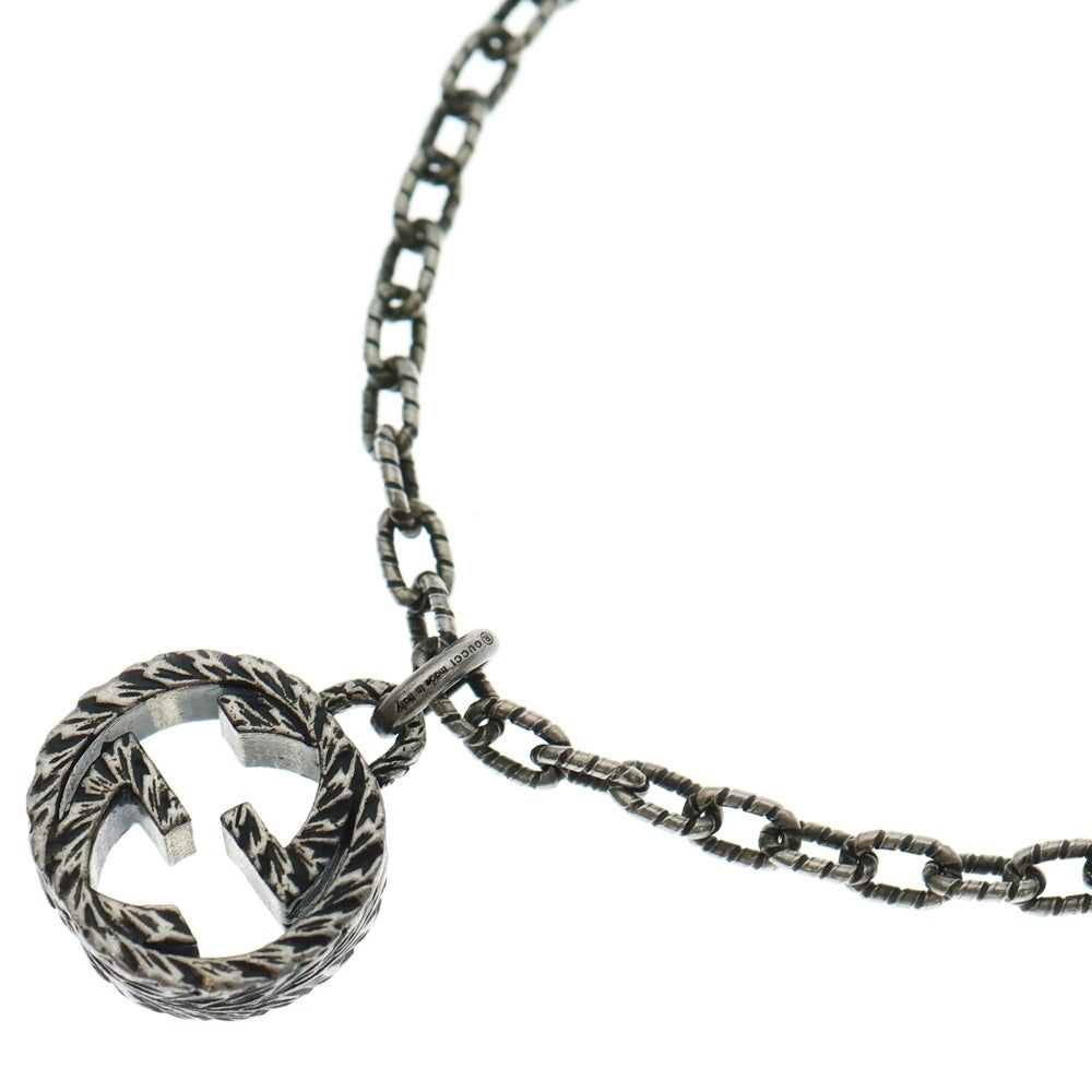 GUCCI(グッチ) インターロッキングG アラベスク ネックレス シルバー