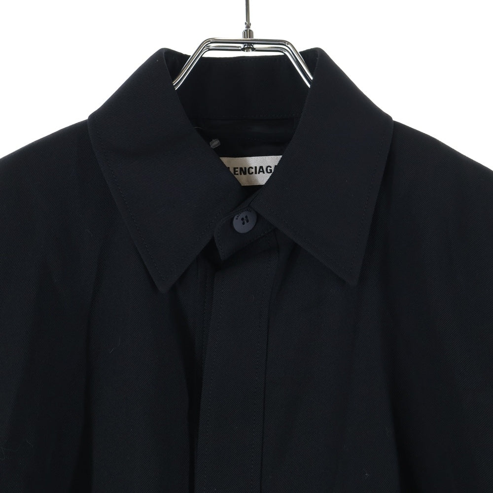 BALENCIAGA(バレンシアガ) 20AW One color oversized shirt ワンカラー オーバーサイズシャツ 長袖シャツ ブラック 613929 TIT22