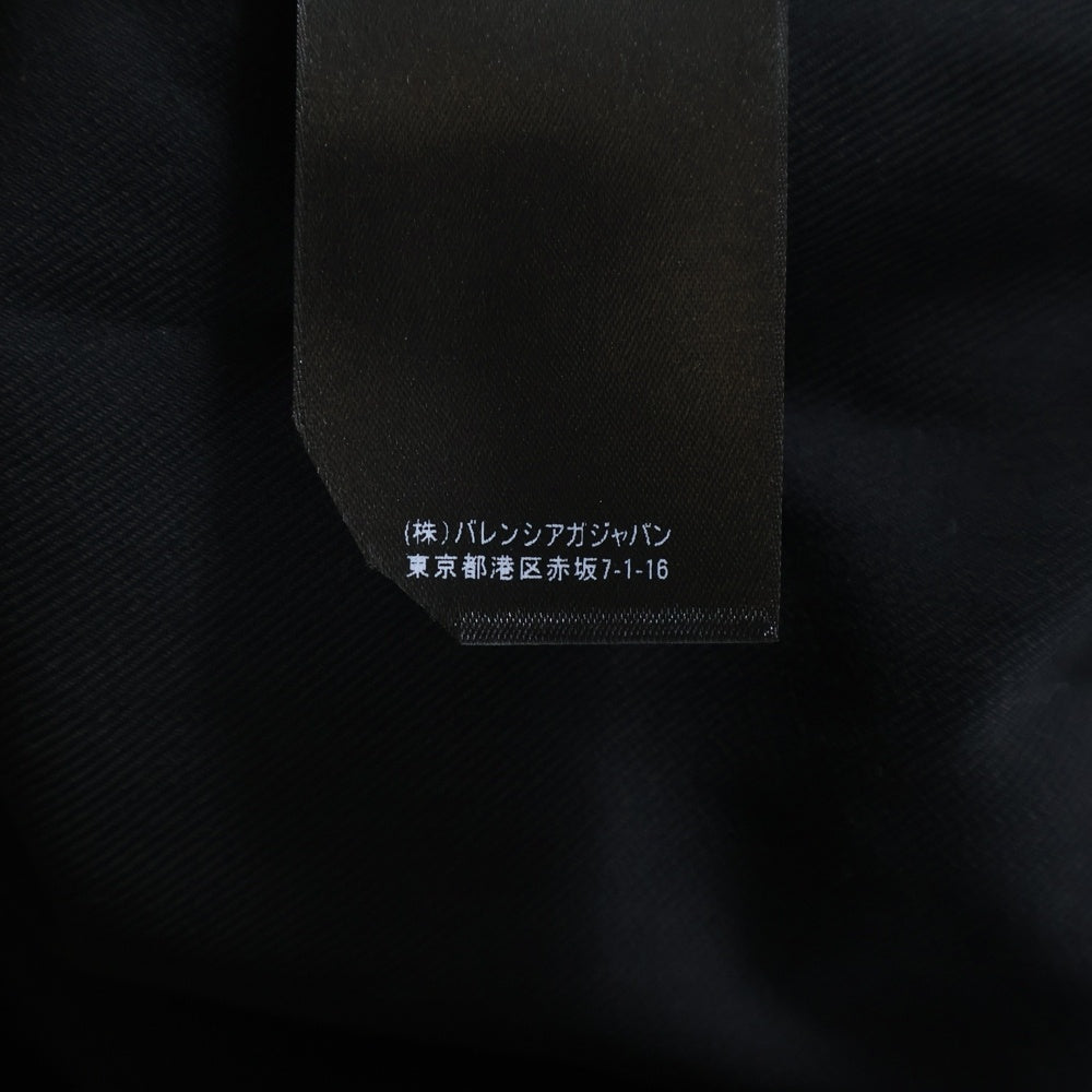 BALENCIAGA(バレンシアガ) 20AW One color oversized shirt ワンカラー オーバーサイズシャツ 長袖シャツ ブラック 613929 TIT22