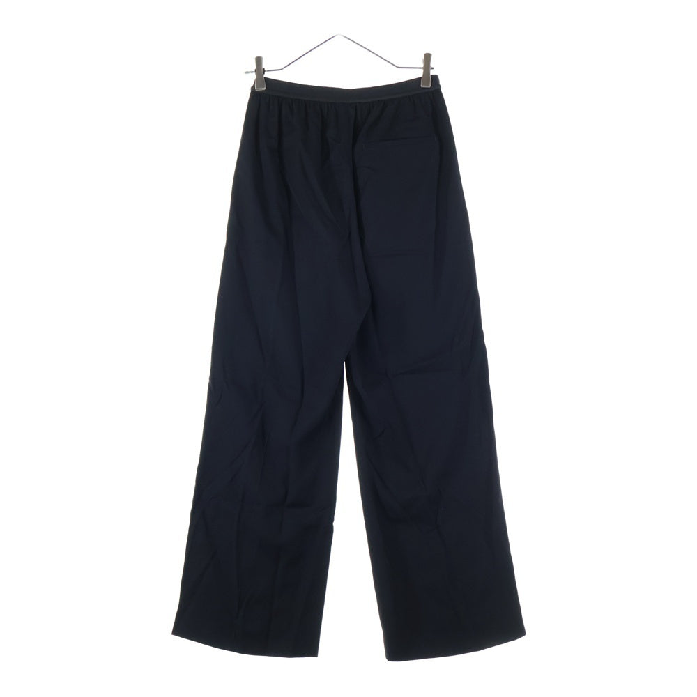 BALENCIAGA(バレンシアガ) Logo Elasticated Waist Wide Leg Trousers ウエストロゴ ワイドイージーパンツ ブラック 675482 TJO25