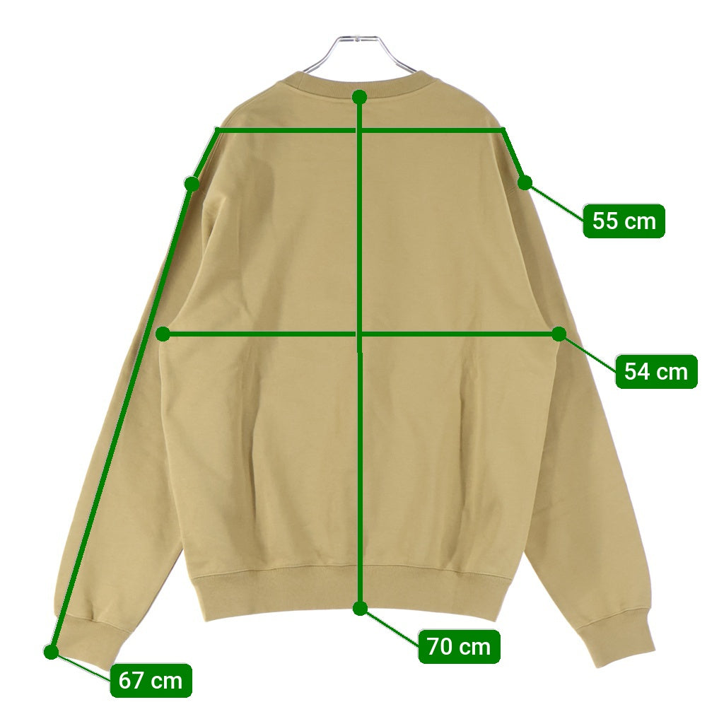 GUCCI(グッチ) ロゴプリント クルーネックスウェット トレーナー ブラウン 784413