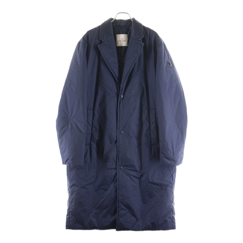 MONCLER(モンクレール) DEVOLUY GIUBBOTTO オープンカラー ダウンコート ロングコート ネイビー H20911C00020