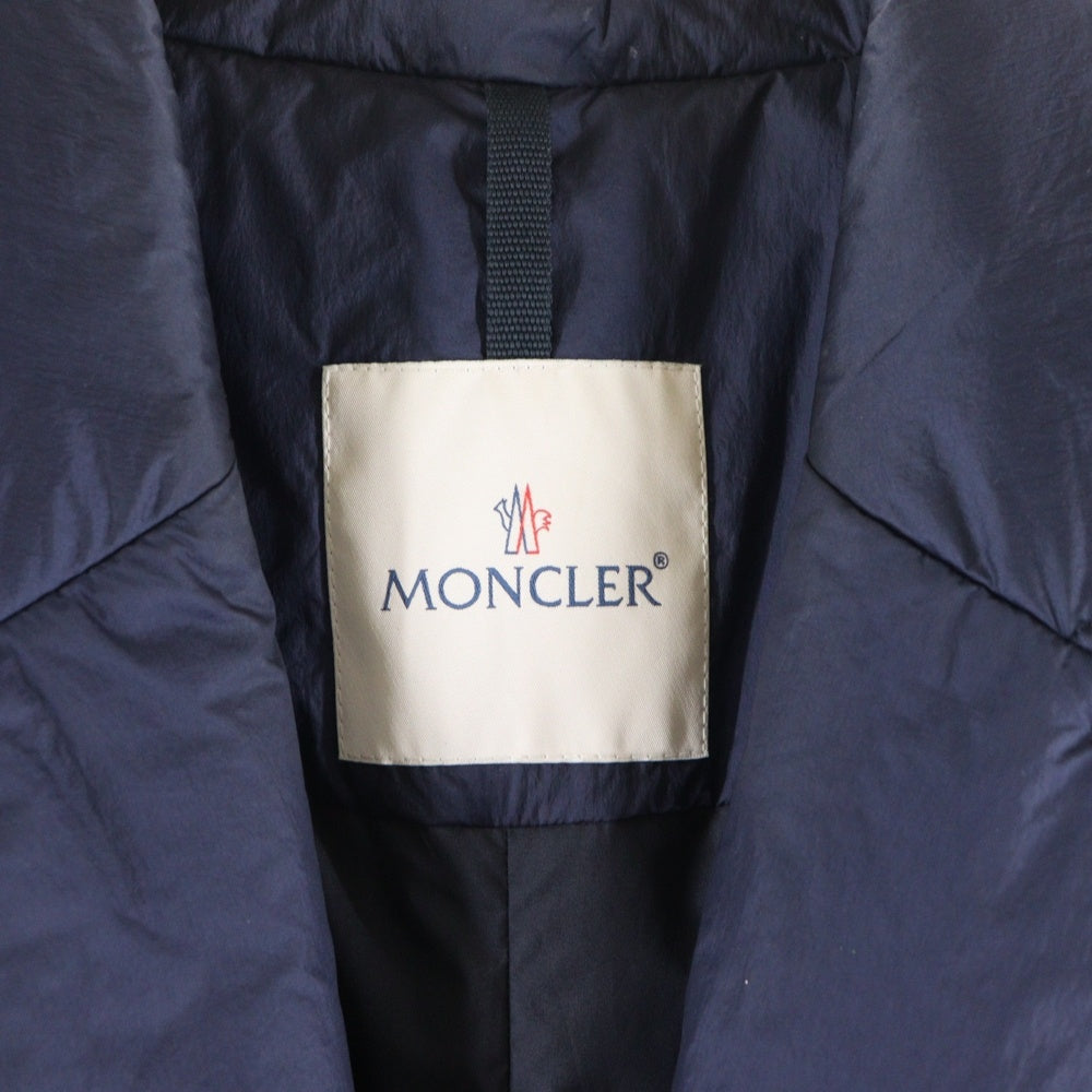 MONCLER(モンクレール) DEVOLUY GIUBBOTTO オープンカラー ダウンコート ロングコート ネイビー H20911C00020