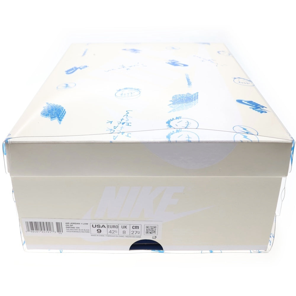 NIKE(ナイキ) ×Travis Scott ×fragment design Air Jordan 1 Low OG DM7866-104 ×ラヴィススコット×フラグメントデザイン エアジョーダン1 OG ローカットスニーカー US9/27.0cm