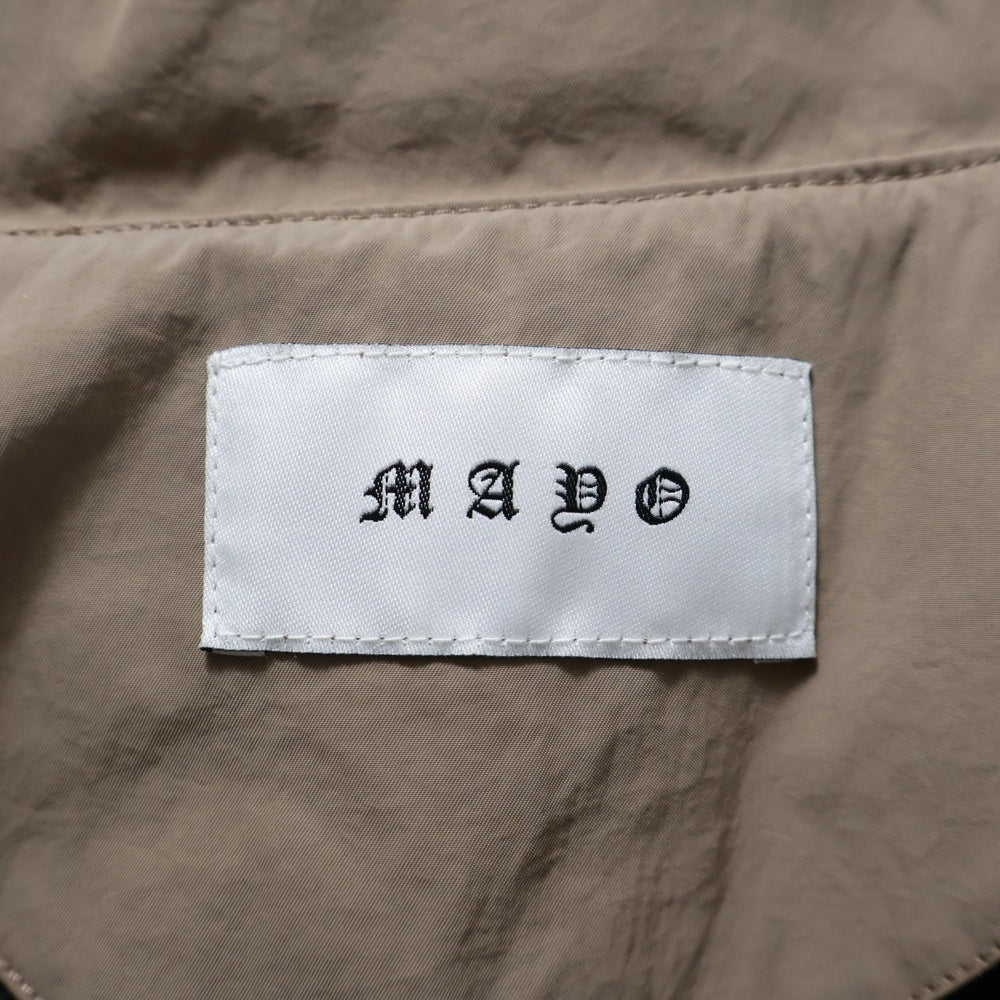 MAYO(メイヨー) BONES Embroidery Anorak ボーン エンブロイダリー プルオーバージャケット ブラウン 24MY-AN01