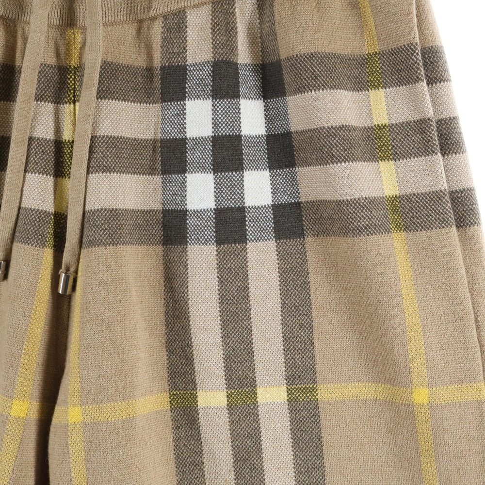 BURBERRY(バーバリー) ノヴァチェック ウールニットショーツ ハーフパンツ ブラウン 8054918