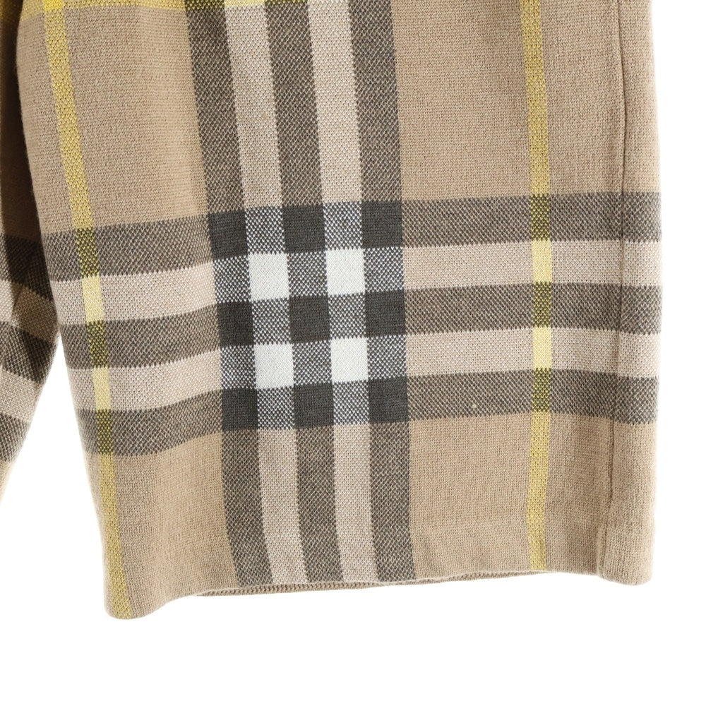 BURBERRY(バーバリー) ノヴァチェック ウールニットショーツ ハーフパンツ ブラウン 8054918